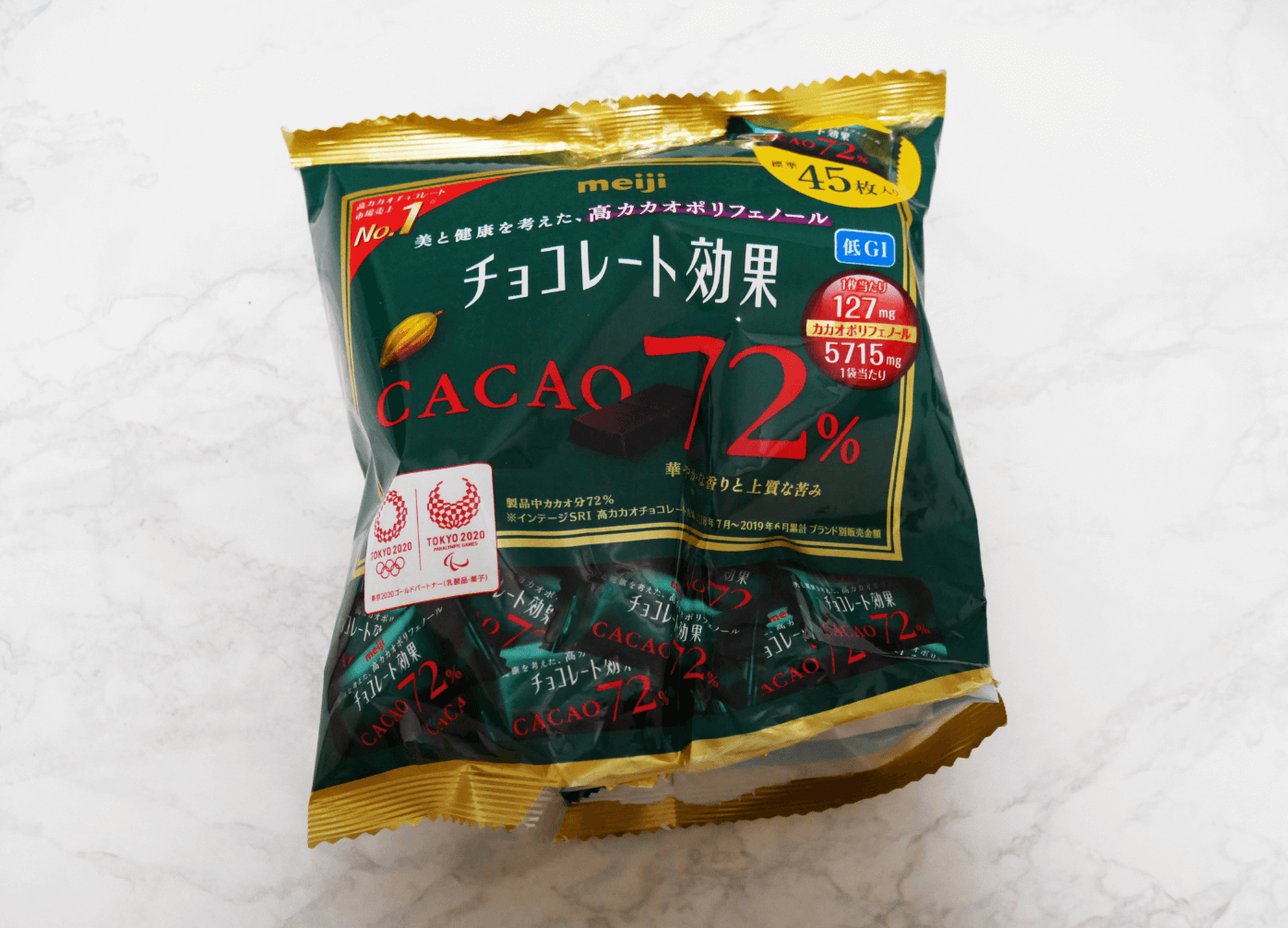 72%カカオのチョコレート