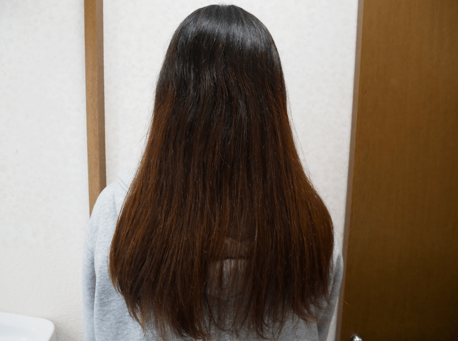 妹の髪アフター