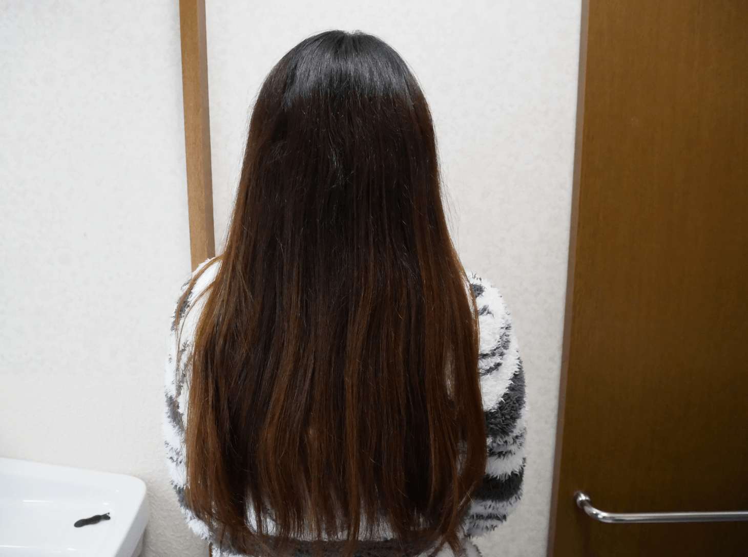 私の髪ビフォー