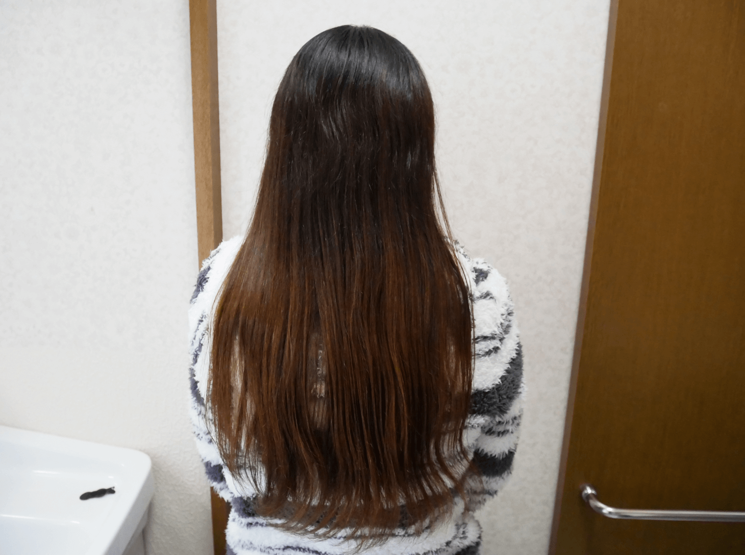 私の髪アフター