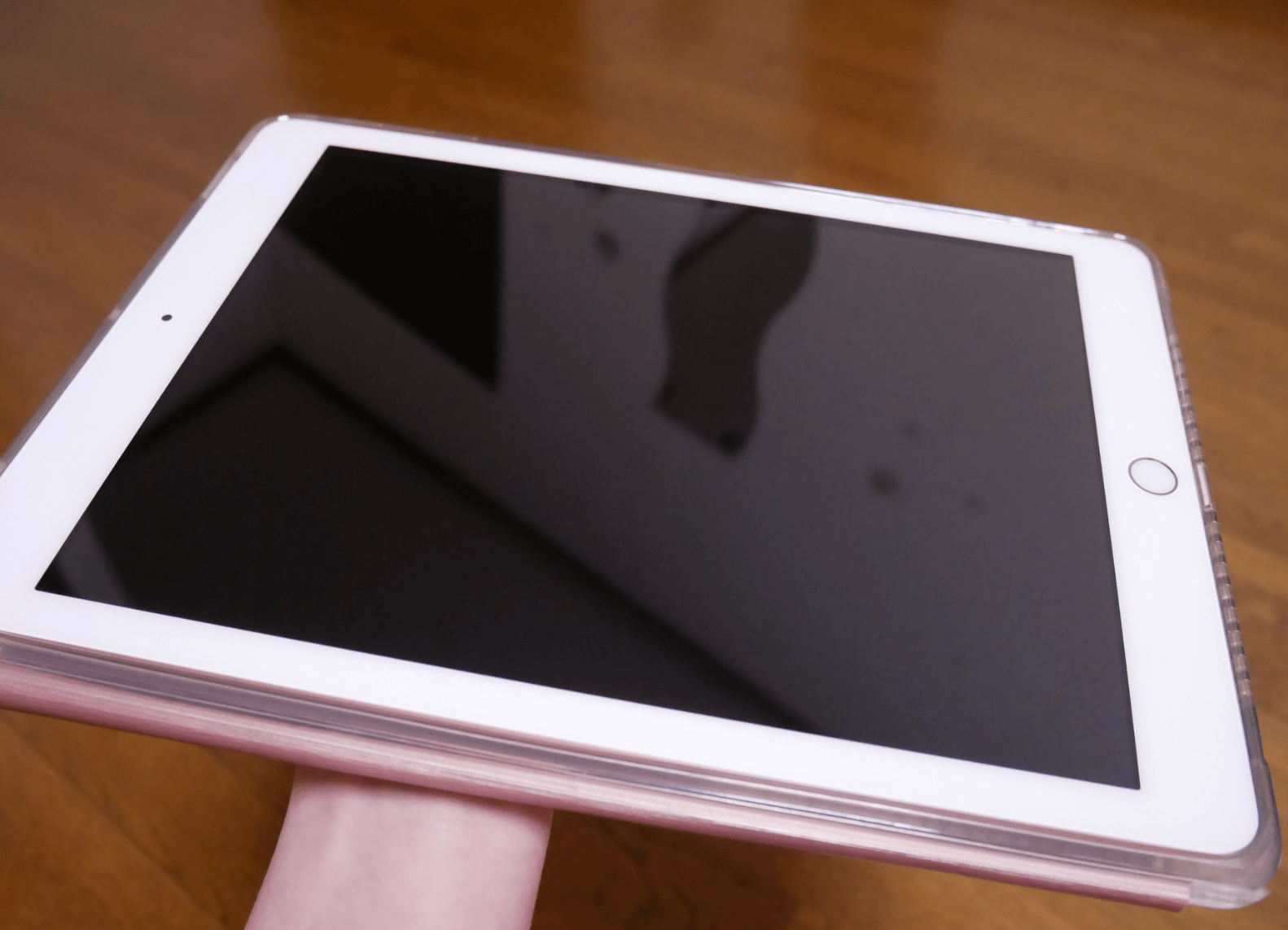 拭いた後のipad