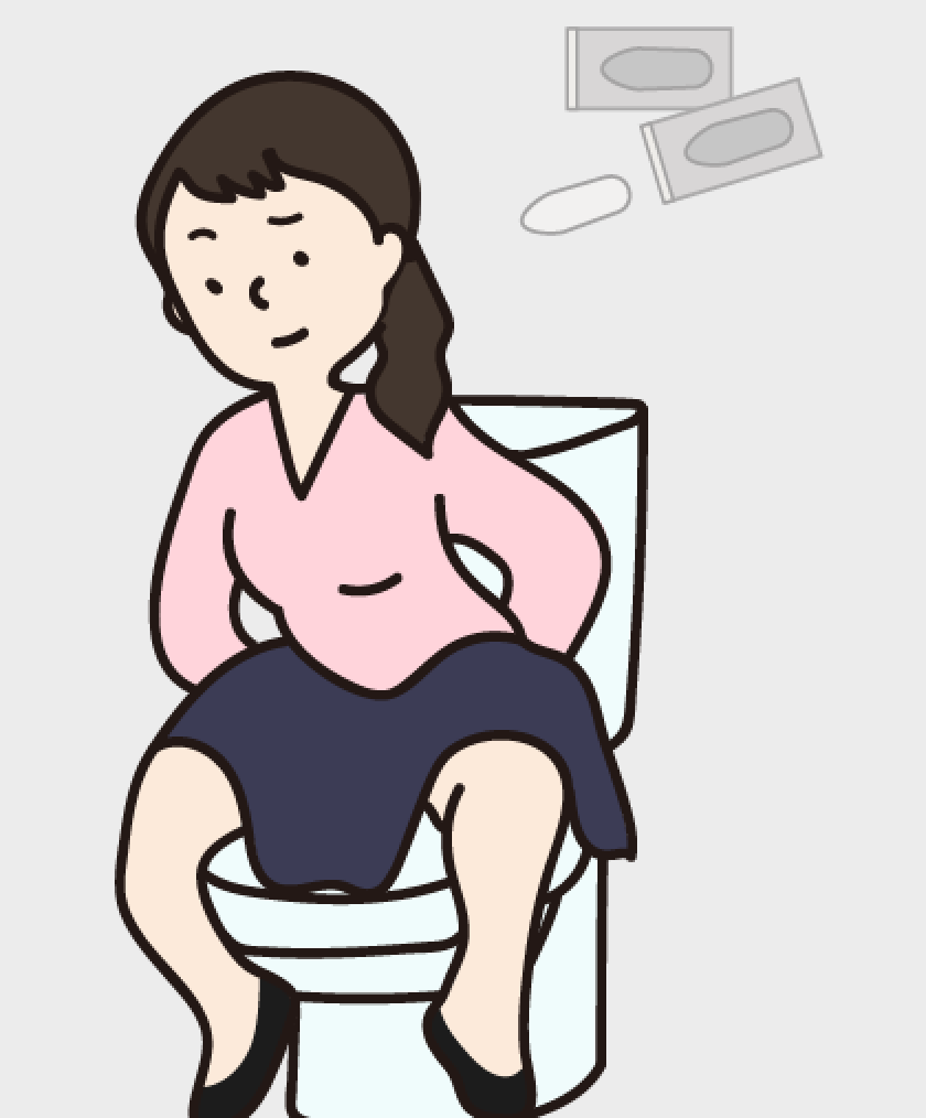 座薬を入れる
