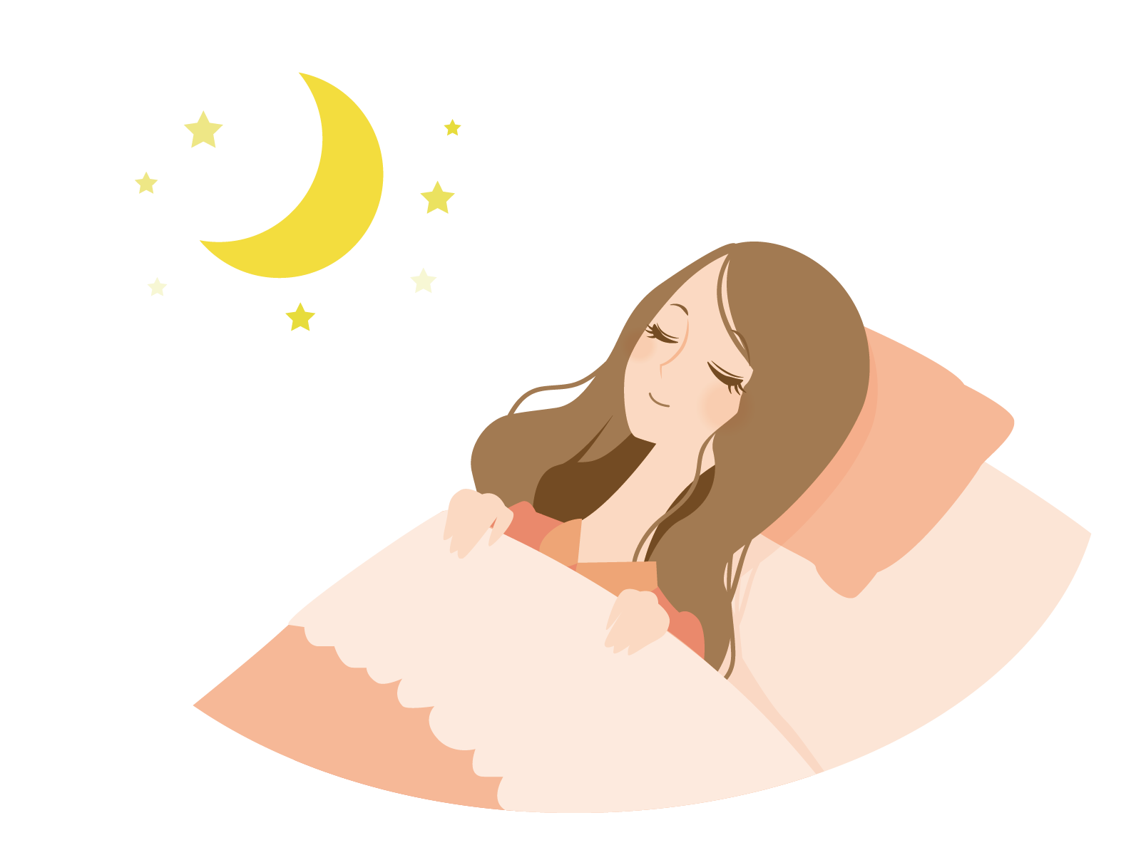 寝てる女性
