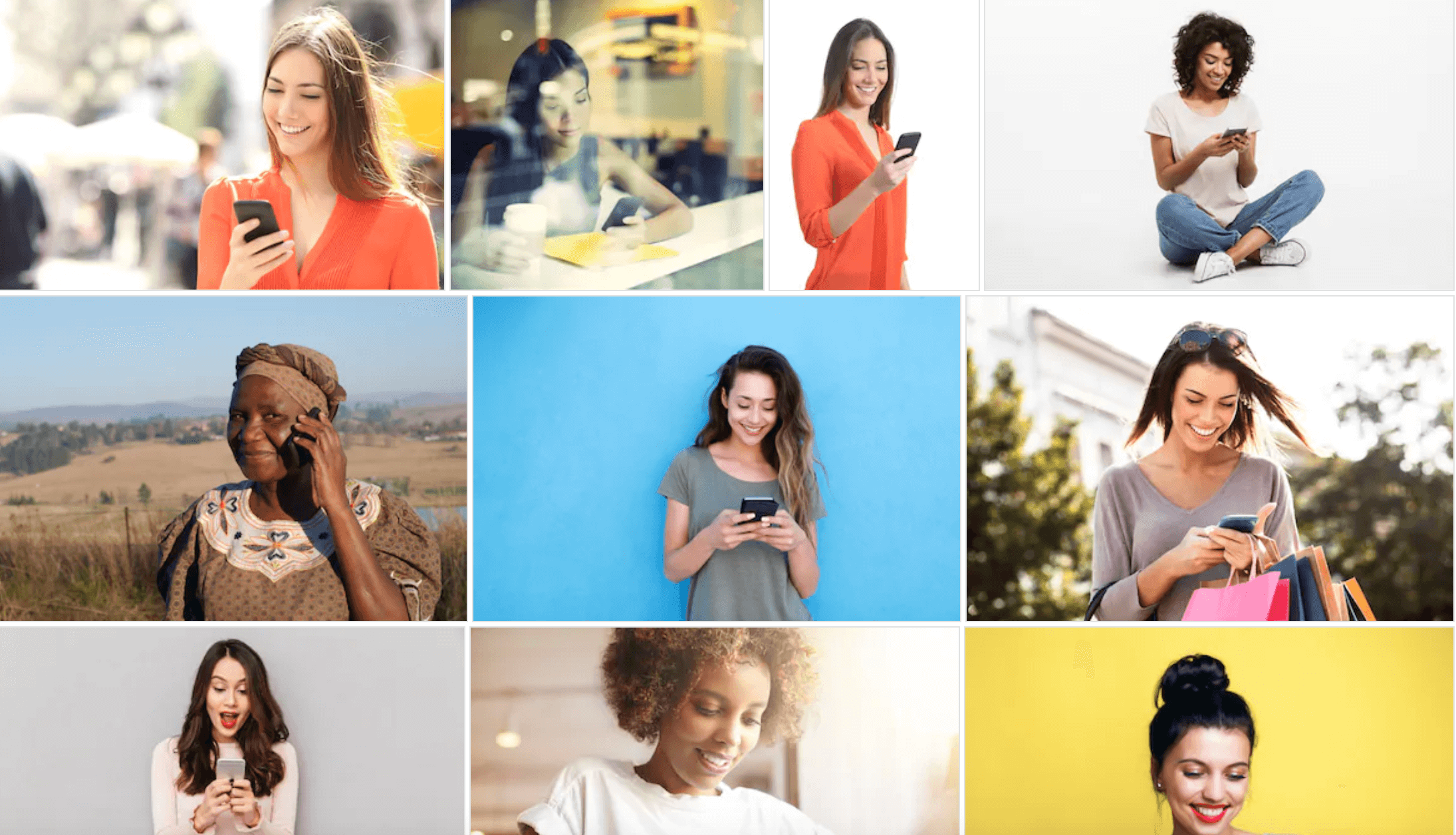 Shutterstock(シャッターストック)携帯 女性