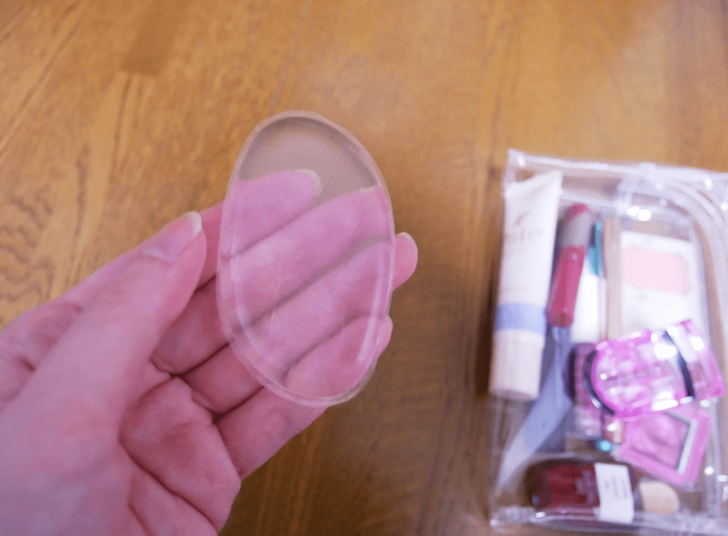 ファンデーション用シリコンパフ